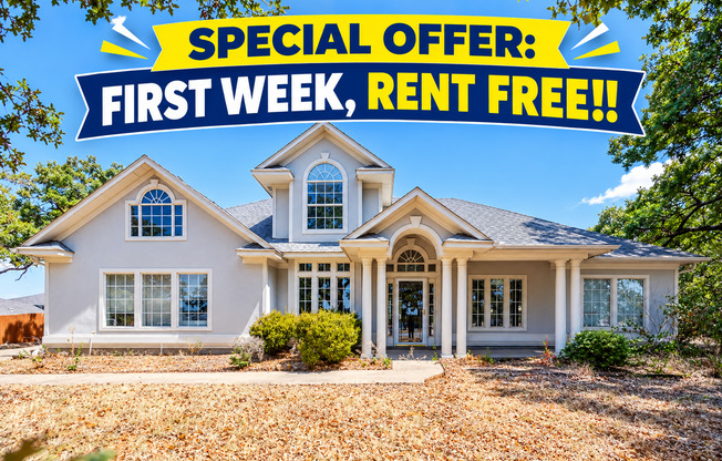 Special Offer: First Week Rent-Free! Enjoy the First Week Rent-Free with an Approved Lease!! Spacious 4-Bedroom Retreat with Elegant Architectural Details