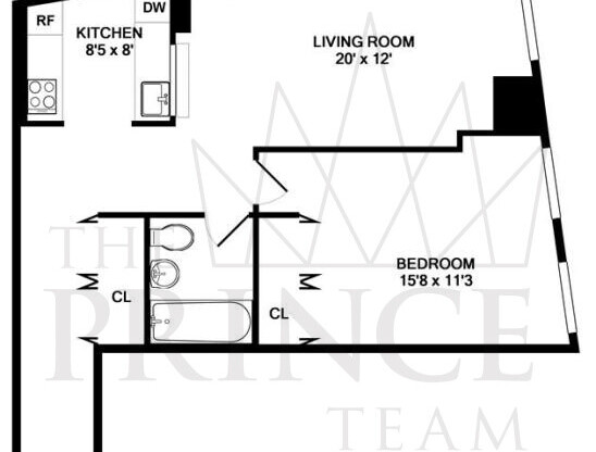 1 bed, 1 bath, 785 sqft, $4,995, Unit 518