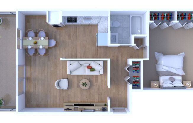 1 bed, 1 bath, 729 sqft, $2,255