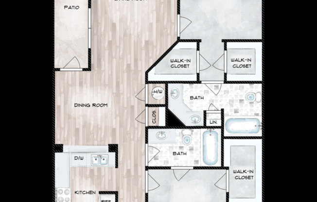 2 beds, 2 baths, 1,211 sqft, $1,690