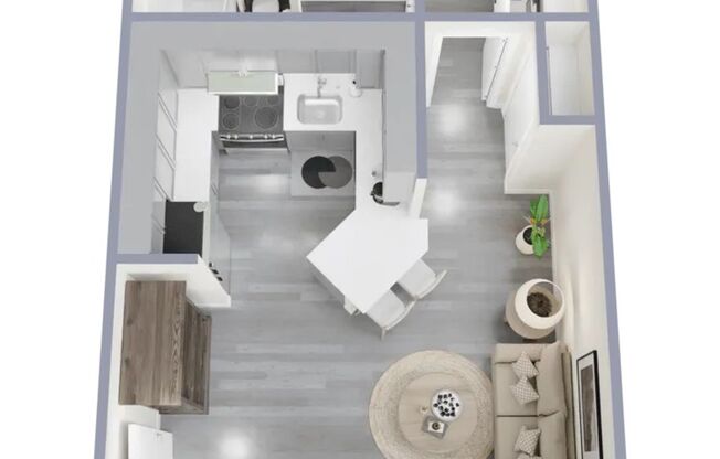 Studio, 1 bath, 350 sqft, $1,025, Unit B115