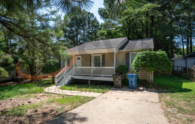 Updated 3BR, 2BA Durham Rental with Front Porch & Deck