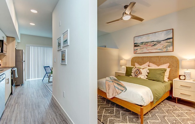 Bedroom at Hazel Apartments, Washington, 98026