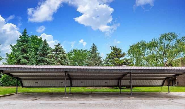 Carports Included with Rent at Lakeside Village Apartments, Clinton Township, Michigan