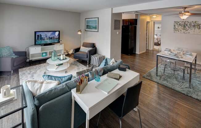Spacious Living Rooms at Westmont Village, Illinois