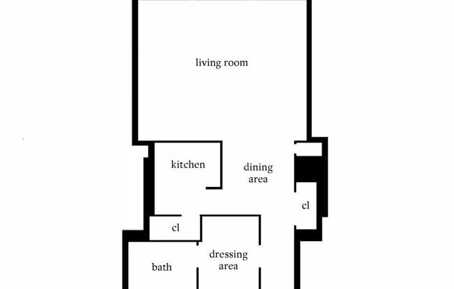 1 bed, 1 bath, 486 sqft, $3,300, Unit 12F