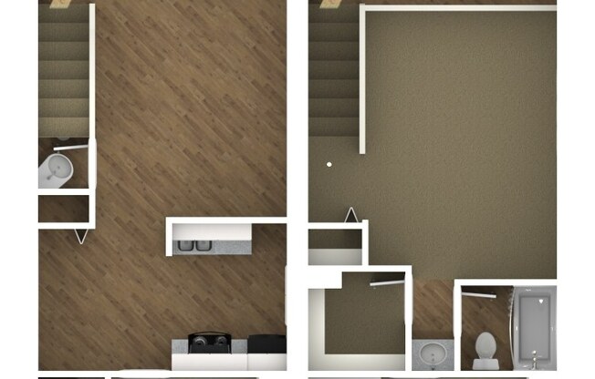 1 bed, 1.5 baths, 711 sqft, $849