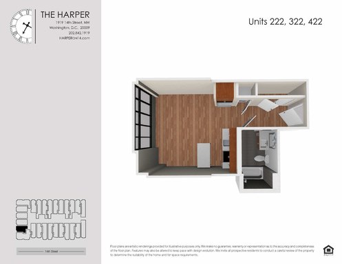 Studio, 1 bath, $2,000, Unit 422