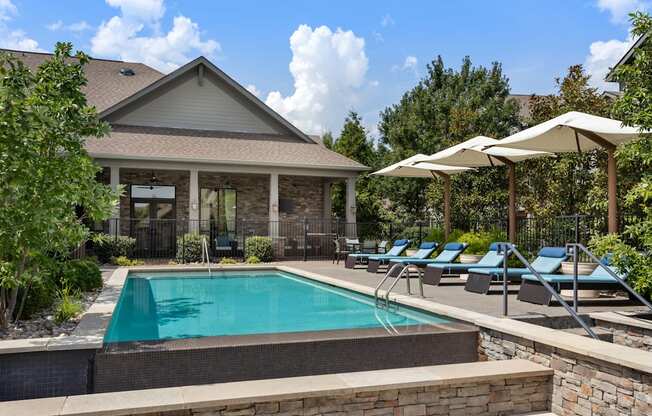 Swimming Pool With Sparkling Water at Adara Overland Park, Overland Park, KS, 66213