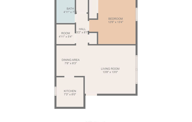 1 bed, 1 bath, 650 sqft, $1,049