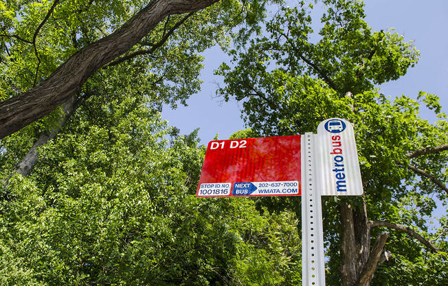 Nearby Metrobus stop in Glover Park