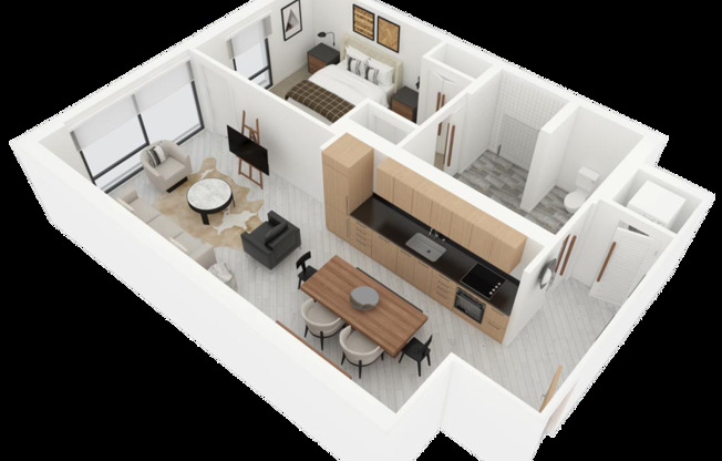 1 bed, 1 bath, 816 sqft, $3,320, Unit 0707