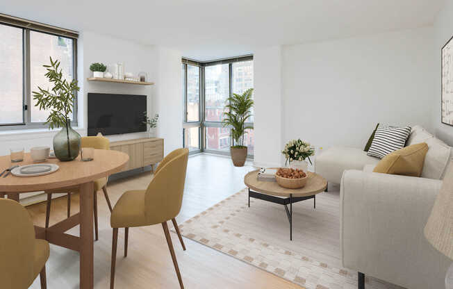 Living Room with Hard Surface Flooring