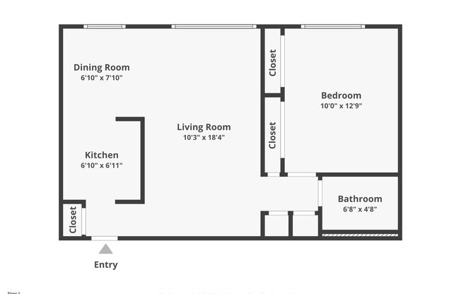 1 bed, 1 bath, 550 sqft, $1,825, Unit 535-359