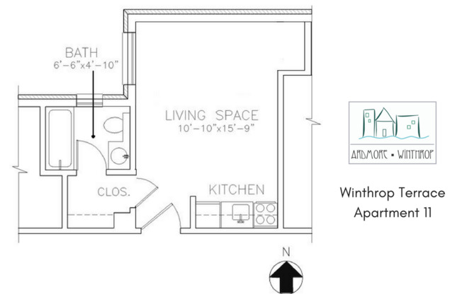 Studio, 1 bath, 241 sqft, $1,180, Unit 911