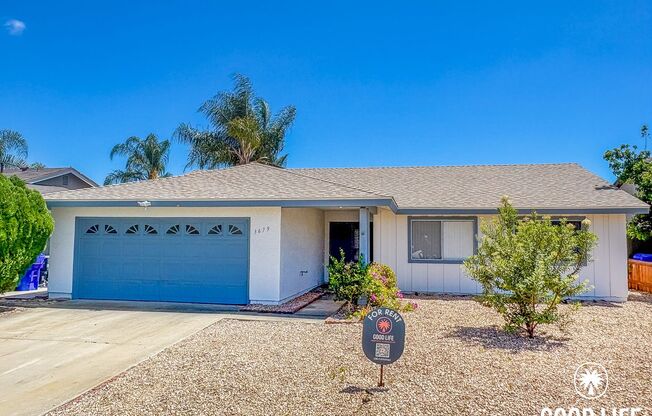 Spacious 3BD/2BA Home in Oceanside with Large Backyard, W/D & Attached 2-Car Garage