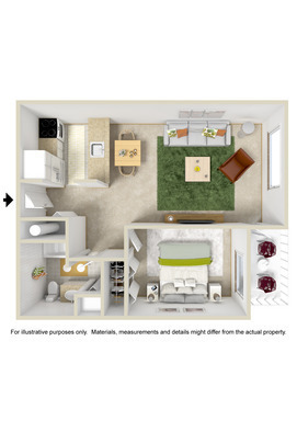 1 bed, 1 bath, 730 sqft, $1,550, Unit C-074