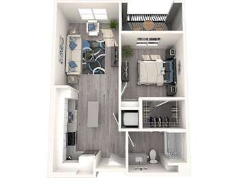 1 bed, 1 bath, 699 sqft, $2,737
