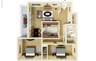 2 beds, 1 bath, 1,100 sqft, $1,699