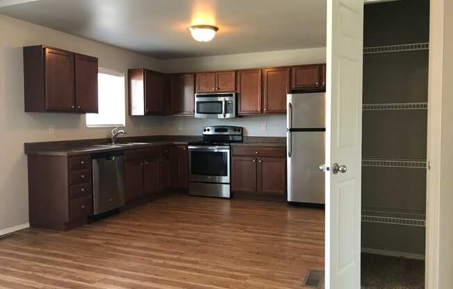 kitchen with stainless steel appliances