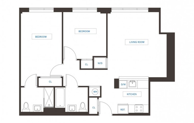 2 beds, 2 baths, $5,072, Unit 803