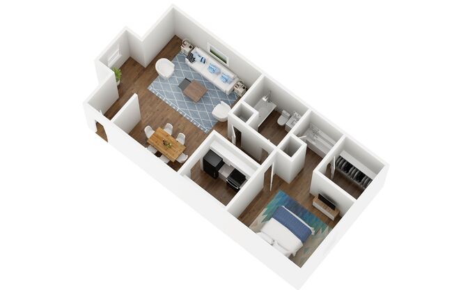 1 bed, 1 bath, 737 sqft, $939