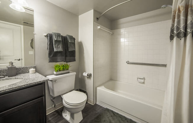 Updated Full Bathroom at Chelsea Village Apartments