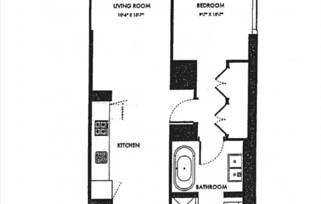 1 bed, 1 bath, 768 sqft, $5,500, Unit 10L