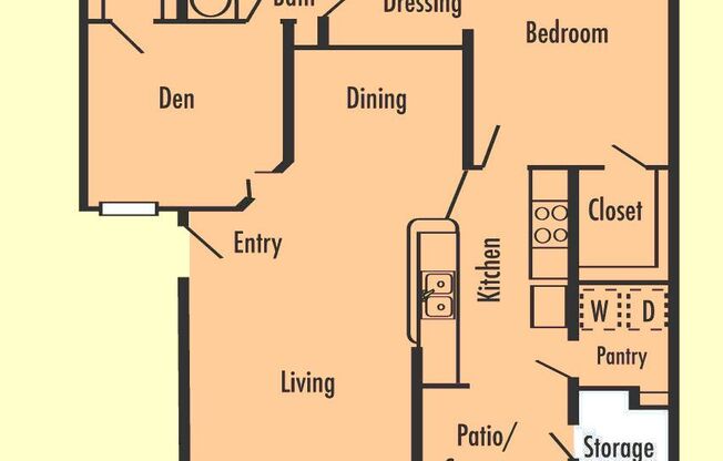 2 beds, 1 bath, 978 sqft, $1,544