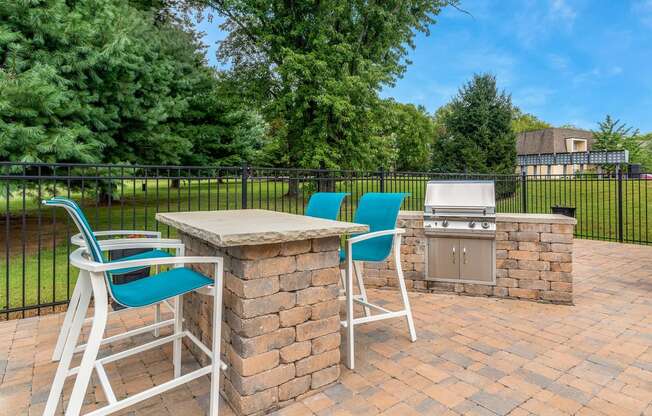 BBQ grill at Carrington Apartments in Hendersonville TN March 2021
