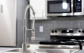 a microwave oven sitting on top of a counter