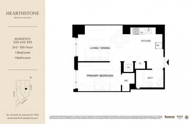 1 bed, 1 bath, $3,178, Unit 433