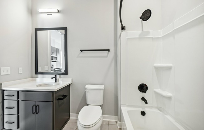 Midpoint East - Bathroom and shower