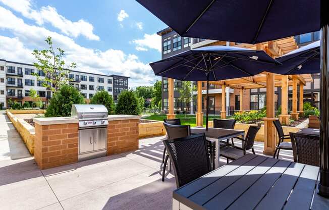 Rooftop Deck With Plenty Of Space To Lounge And Entertain at The Legends at Berry 62+ Apartments, St. Paul, MN 55114