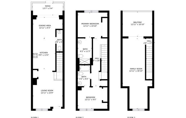 2 beds, 2.5 baths, $2,950, Unit 1967 Newland Ct