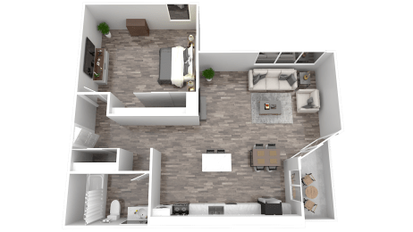 1 bed, 1 bath, 668 sqft, $1,395