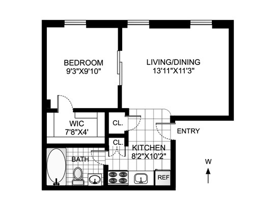 1 bed, 1 bath, $3,950, Unit 3F