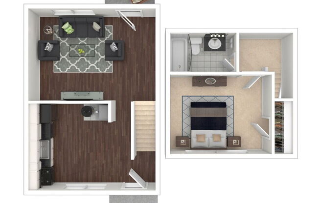 1 bed, 1 bath, 600 sqft, $1,241