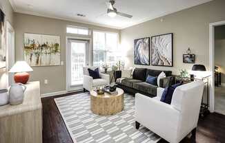 Living Room at Aventine Wilderness Hills in Lincoln, NE
