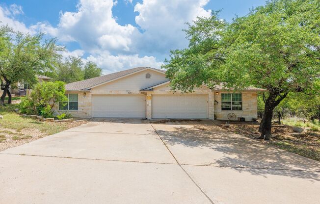 Lake Views in Lago Vista! Updated 3BR w/ Deck, No Rear Neighbors & New Floors
