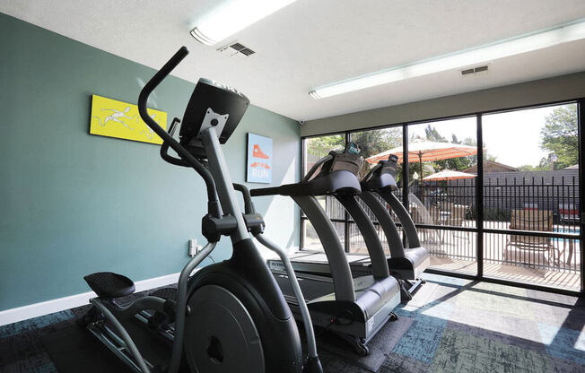 fitness center at Bradford Chase Apartments