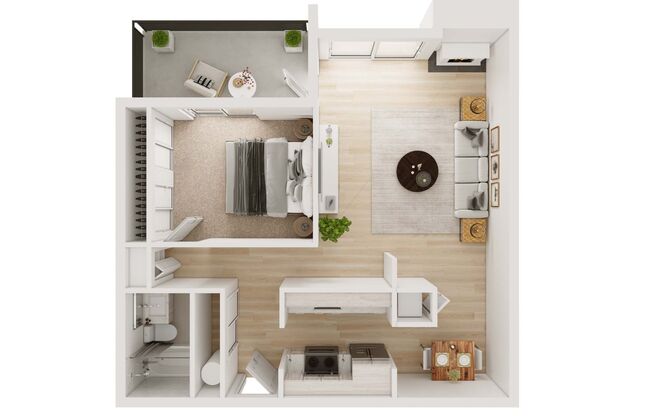 1 bed, 1 bath, 772 sqft, $1,595, Unit 421