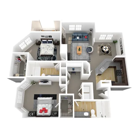 2 beds, 2 baths, 1,388 sqft, $1,723
