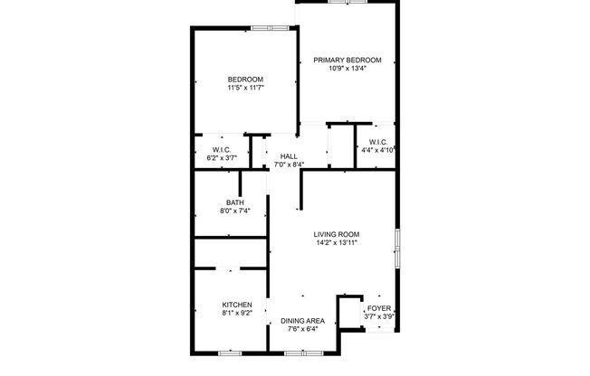 2 beds, 1 bath, 965 sqft, $1,450, Unit 1128