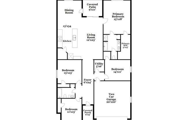 4 beds, 2 baths, 1,924 sqft, $2,245, Unit 3900 Calvary Ct