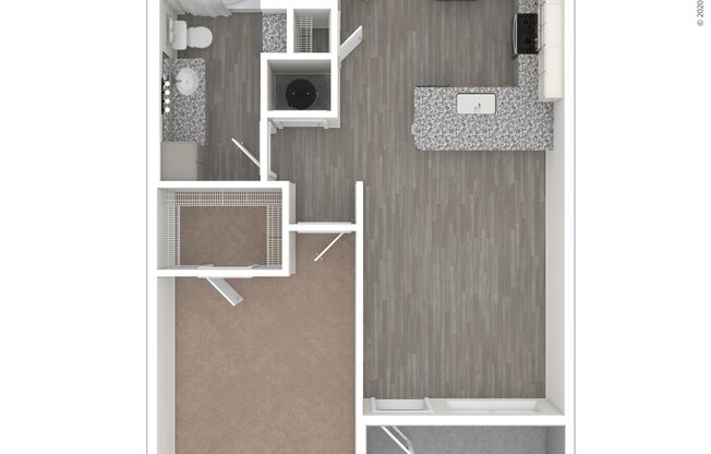 1 bed, 1 bath, 623 sqft, $1,385