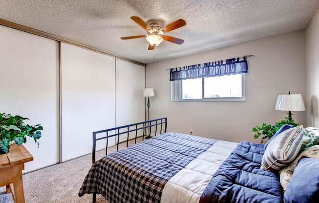 A Standard Bedroom at Greentree Village Apartments