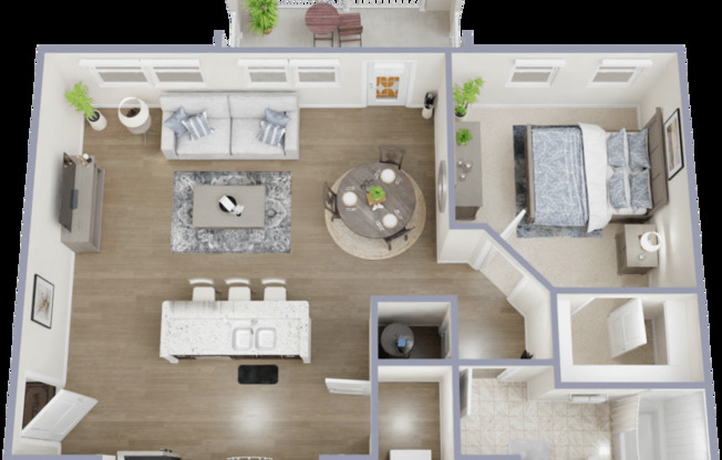 1 bed, 1 bath, 792 sqft, $1,375