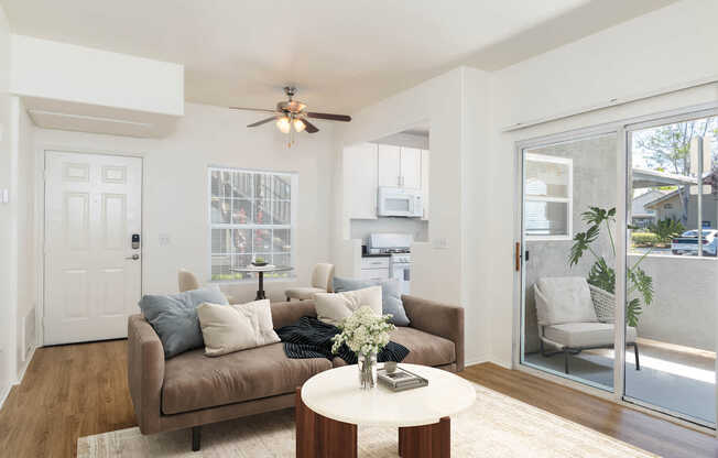 Living Room with Hard Surface Flooring