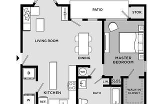 1 bed, 1 bath, 781 sqft, $1,350, Unit F301